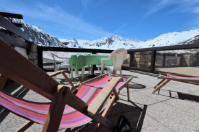 Appartement Tignes Le Lac, belle terrasse